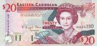 p33d from East Caribbean States: 20 Dollars from 1994